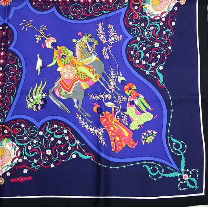楽天市場】エルメス HERMES カレ90 Poesie Persane ペルシャの詩 大判  