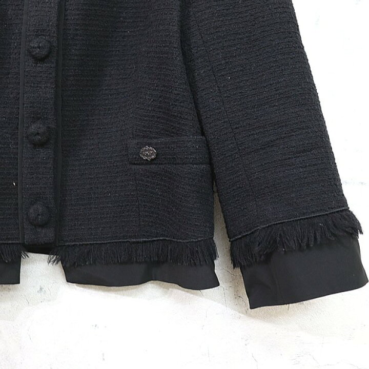 楽天市場】【広尾店】美品 フォクシー FOXEY ツイードジャケット 黒 