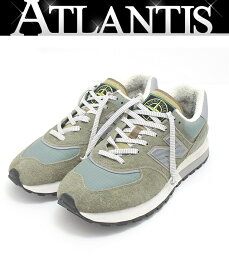 【在庫処分大セール】ニューバランス New Blance STONE ISLANDコラボ 574レガシー メンズ スニーカー ダークグリーン スエード U574LGST size28.5cm 【66113】
