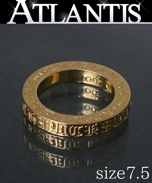 クロムハーツ 22k スペーサー リング 16号 美品 クロス アクセサリー  