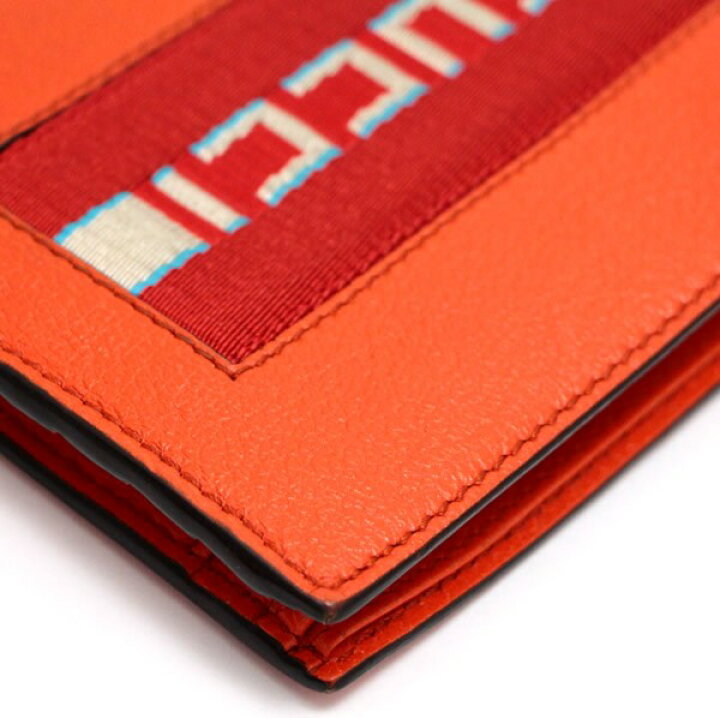 楽天市場】グッチ GUCCI 二つ折り財布 ニューウェーブロゴ レザー 