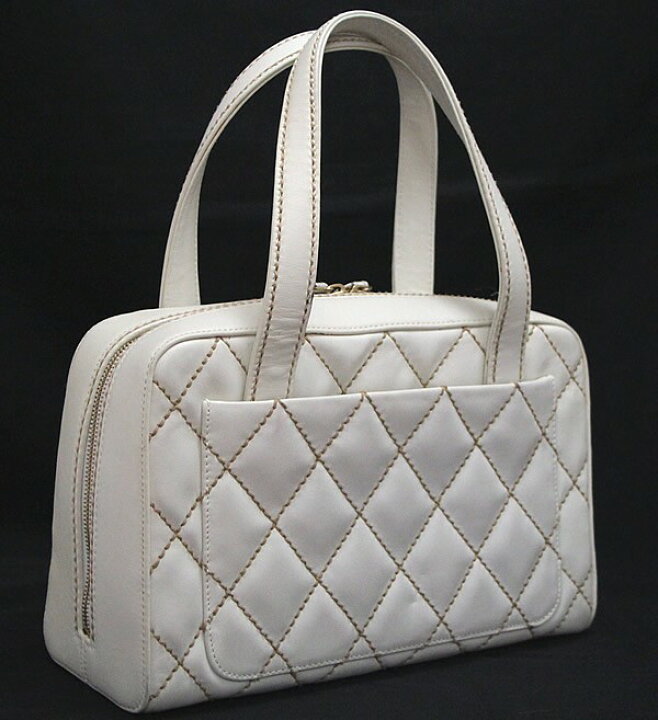 楽天市場】【広尾店】 シャネル CHANEL ワイルドステッチ ハンドバッグ  