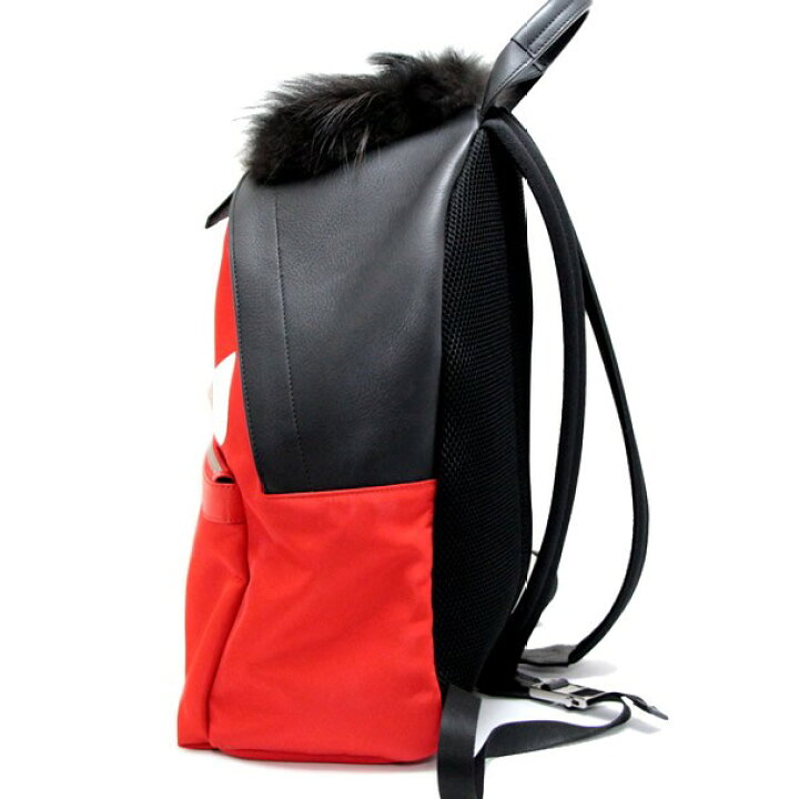 楽天市場】フェンディ FENDI バックパック モンスター バッグバグス 赤 