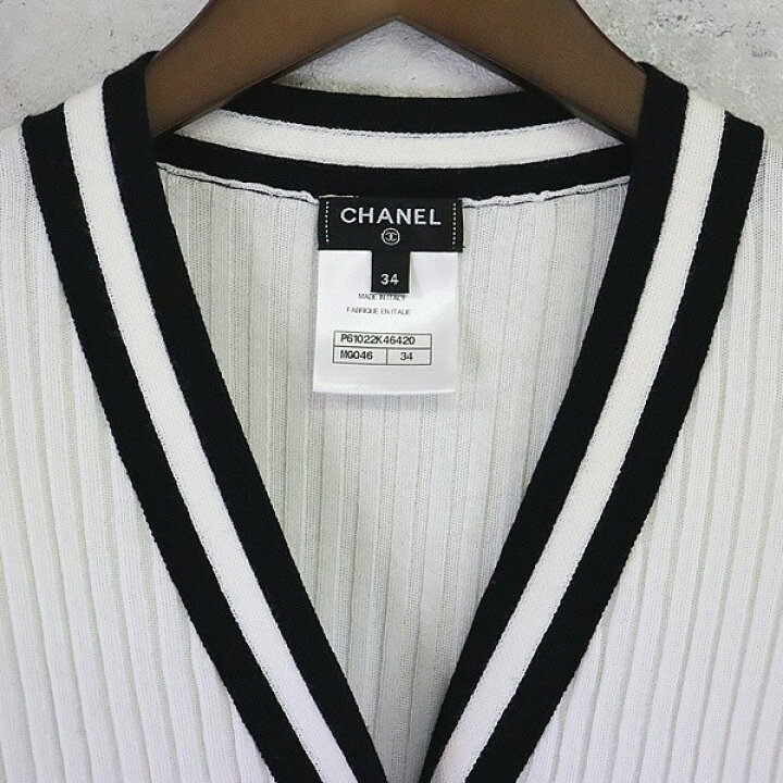 楽天市場】【広尾店】シャネル CHANEL ニット カーディガン ココマーク  