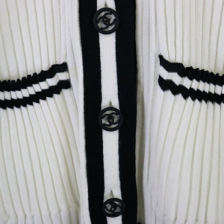 楽天市場】【広尾店】シャネル CHANEL ニット カーディガン ココマーク  