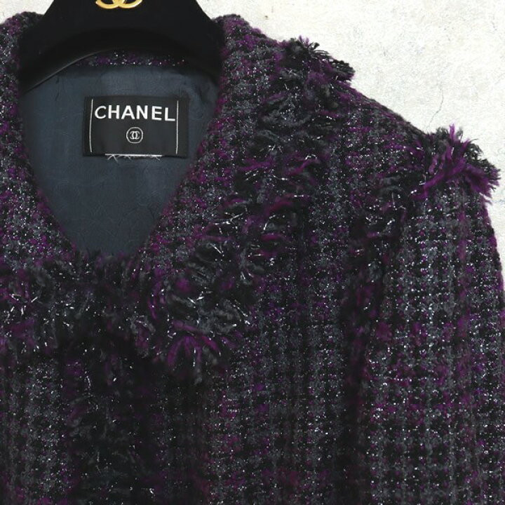 楽天市場】【広尾店】シャネル CHANEL ラメツイード セットアップ  