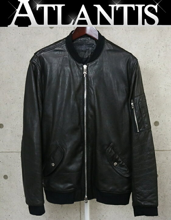 楽天市場】CHROME HEARTS 銀座店 クロムハーツ UNCLESLAM レザー MA-1 