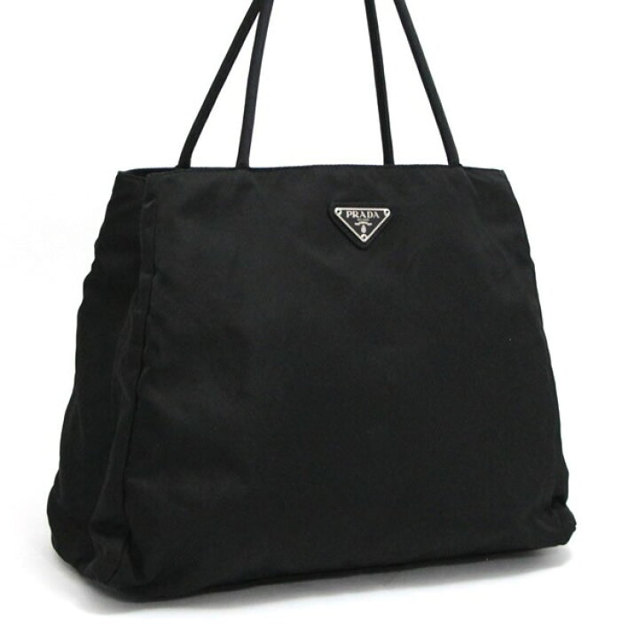 楽天市場】プラダ PRADA 三角ロゴ 台形 トートバッグ ナイロン 黒 