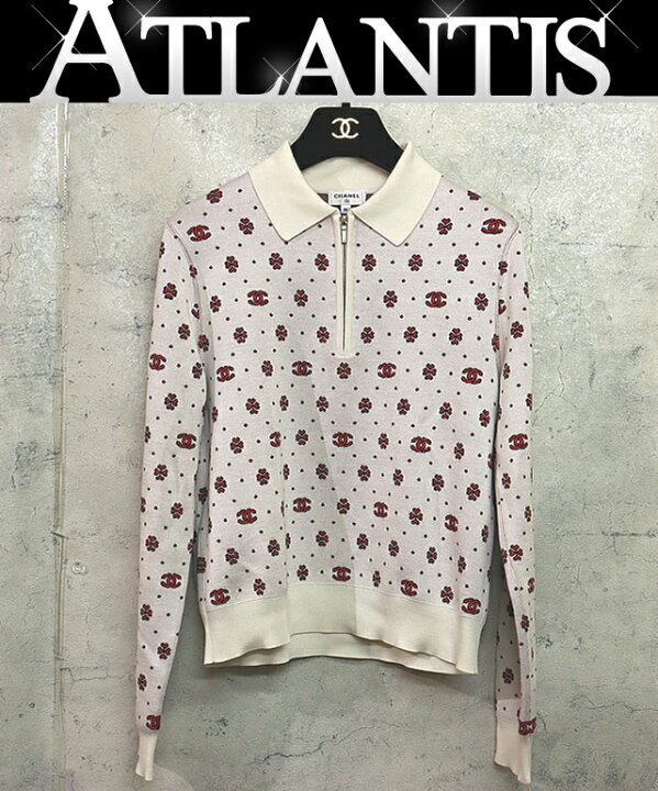 楽天市場】【広尾店】 シャネル CHANEL 23SS ハーフジップポロシャツ  