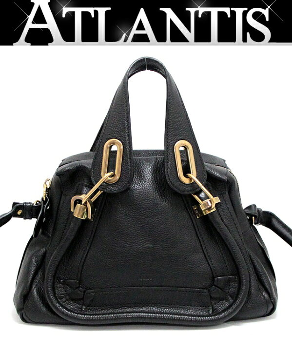 楽天市場】美品 クロエ Chloe パラティ スモール 2WAYバッグ レザー 黒  