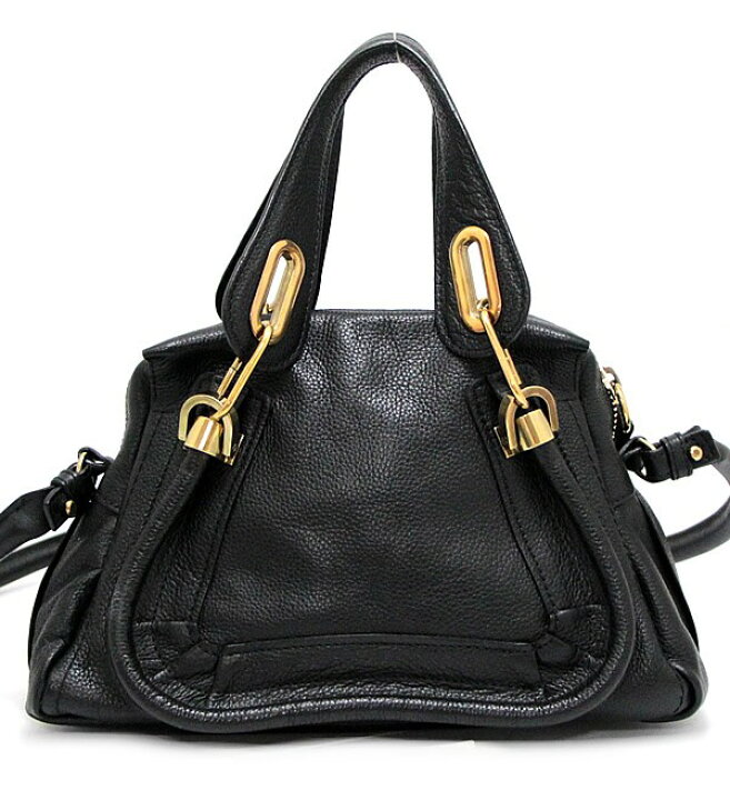 楽天市場】美品 クロエ Chloe パラティ スモール 2WAYバッグ レザー 黒  