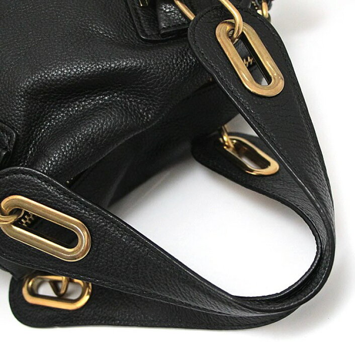 楽天市場】美品 クロエ Chloe パラティ スモール 2WAYバッグ レザー 黒 