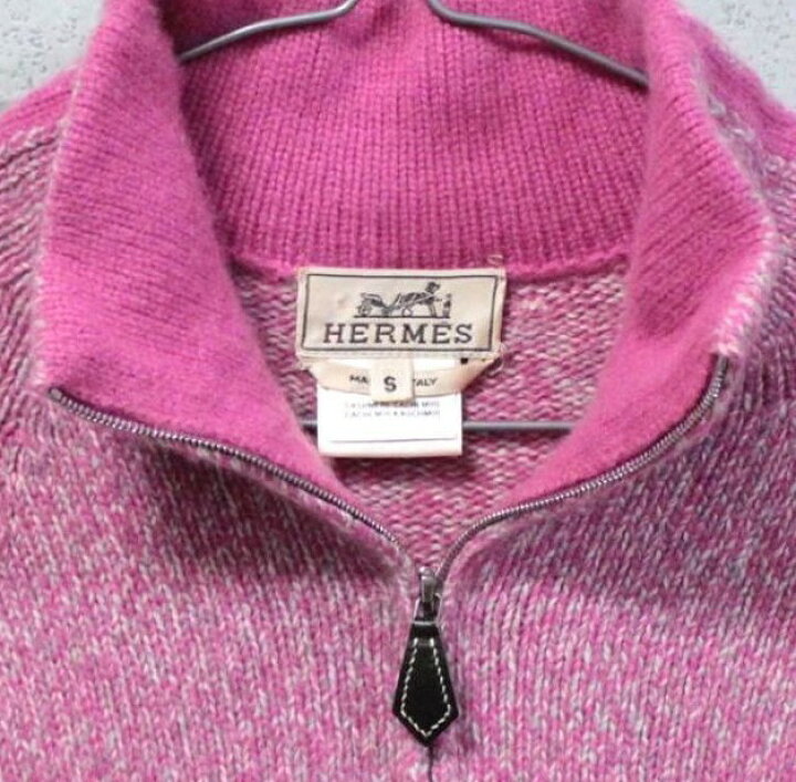 楽天市場】美品 エルメス HERMES カシミア ハーフジップ ニット 