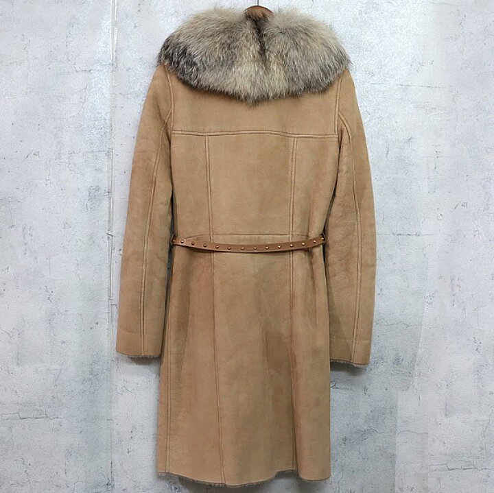 楽天市場】【広尾店】美品 グッチ GUCCI ファー付きムートンロング 