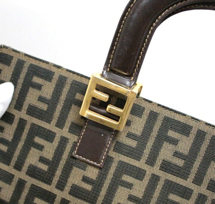 楽天市場】フェンディ FENDI ヴィンテージ ズッカ柄 縦長トートバッグ 