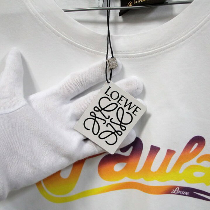 楽天市場】ロエベ LOEWE パウラズ イビザ ロゴプリント 半袖Tシャツ 