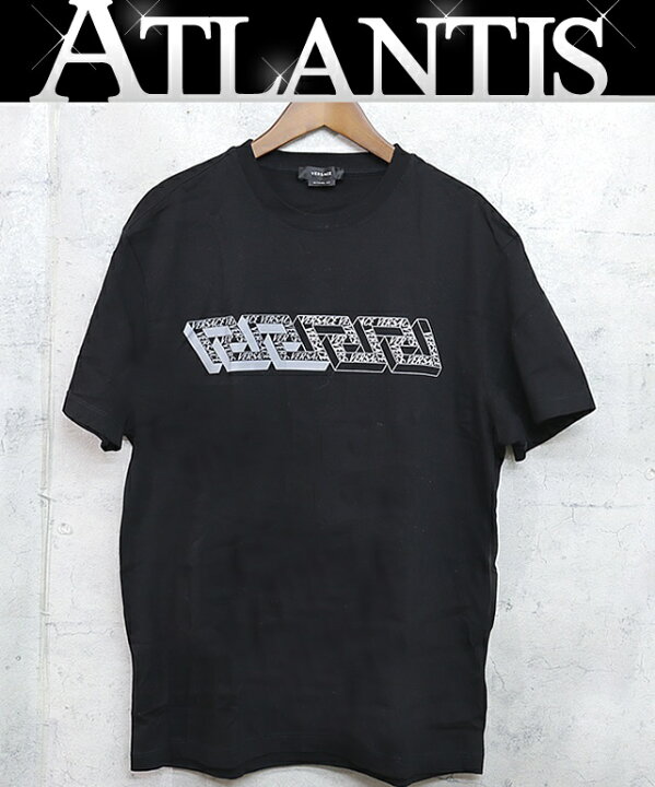 楽天市場】【広尾店】 ヴェルサーチ VERSACE Tシャツ 黒 sizeM 【14751 