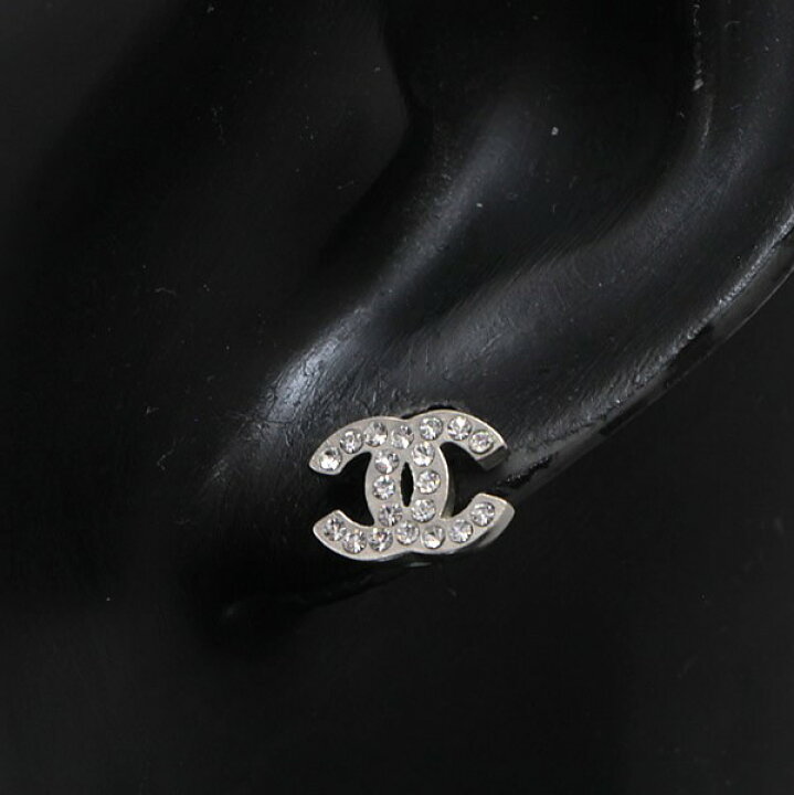 楽天市場】シャネル CHANEL ミニ ココマーク ラインストーン ピアス 