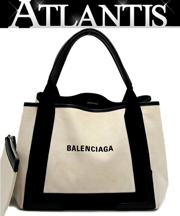楽天市場】バレンシアガ BALENCIAGA ネイビーカバス S スモール トート  