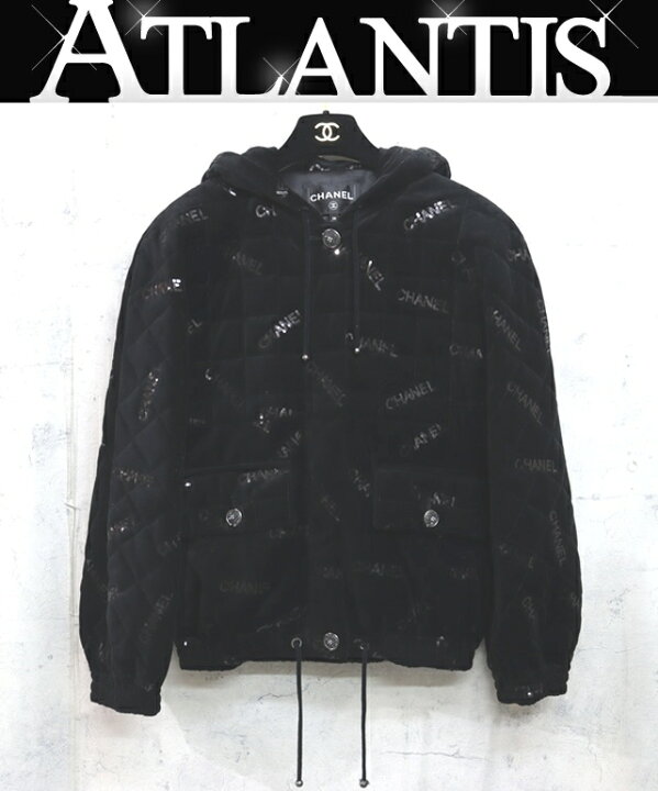 楽天市場】【広尾店】美品 シャネル CHANEL 22/23AW スパンコールロゴ 