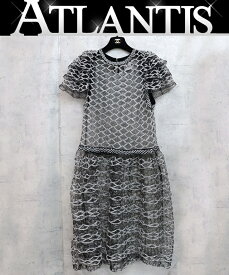 【広尾店】 美品 シャネル CHANEL 2018SS オートクチュール マトラッセメッシュドレス ME734 size36 参考定価約300万円 【14867】