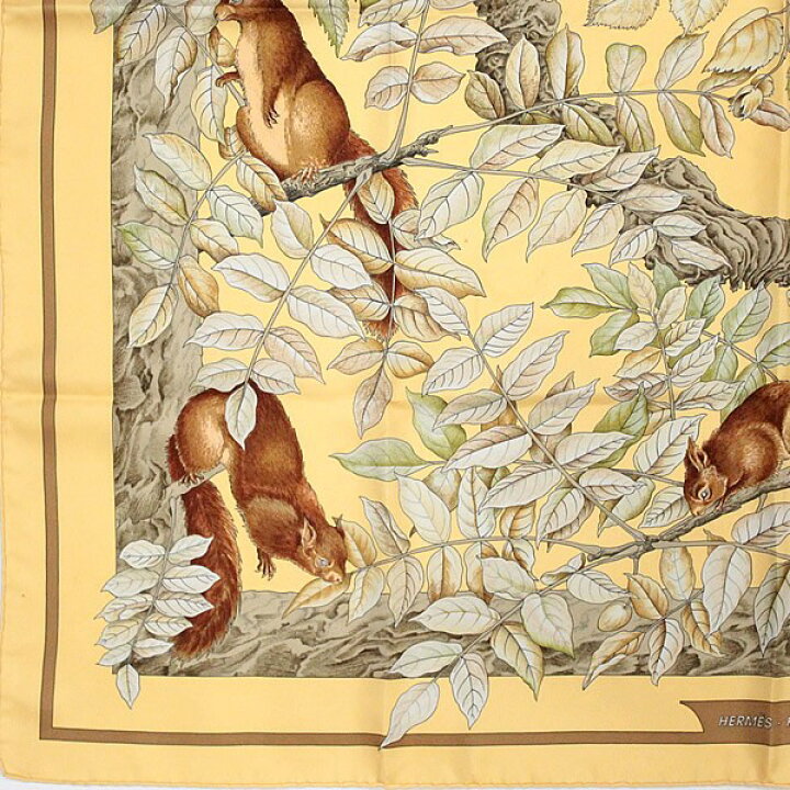 楽天市場】美品 エルメス HERMES カレ90 CASSE NOISETTE くるみ割り  