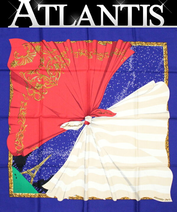 HERMESエルメススカーフパリ製シルク100％ 