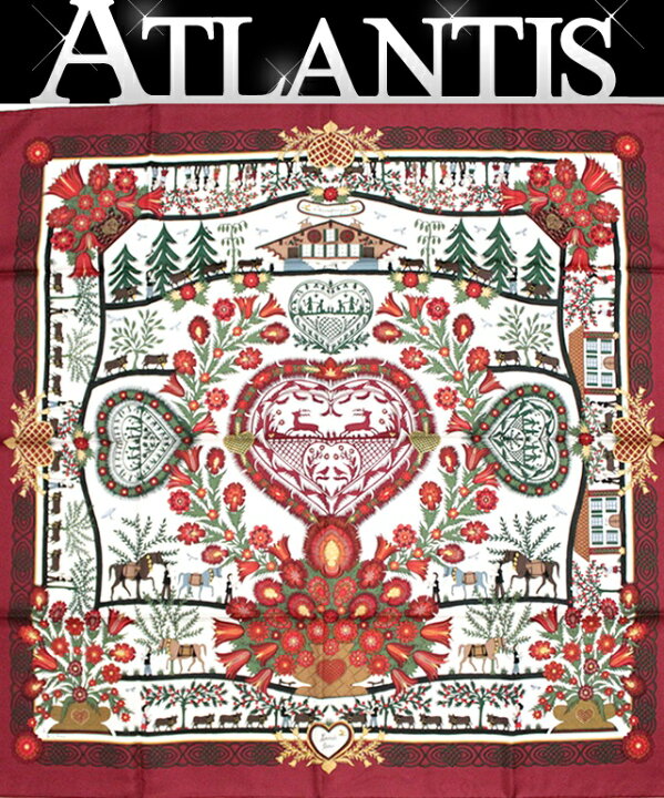 HERMES エルメス大判スカーフカレ90 D303 