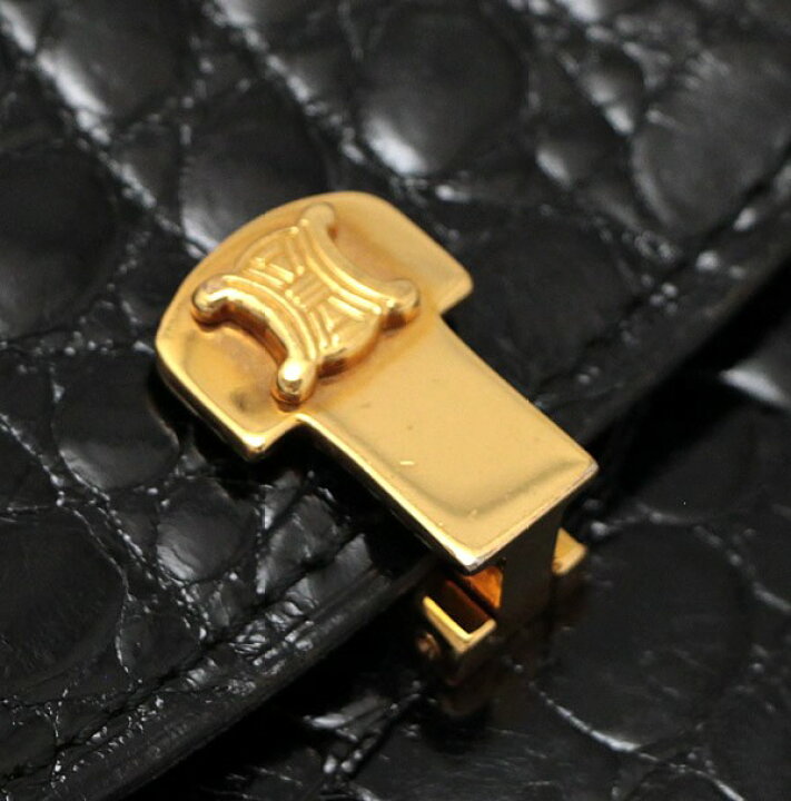 楽天市場】セリーヌ CELINE ヴィンテージ ショルダーバッグ クロコ型 