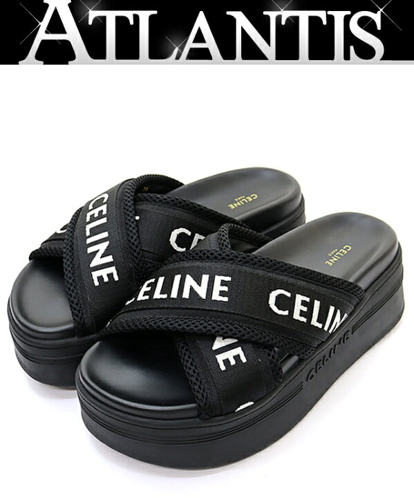 楽天市場】【広尾店】美品 セリーヌ CELINE ブロックスライドサンダル  