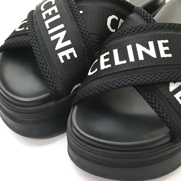 楽天市場】【広尾店】美品 セリーヌ CELINE ブロックスライドサンダル  