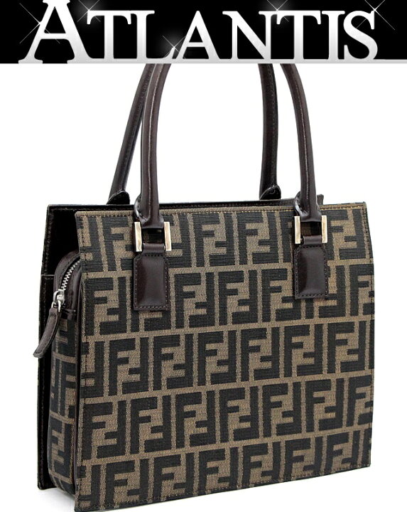 楽天市場】フェンディ FENDI ズッカ柄 ハンドバッグ ファスナー付き  