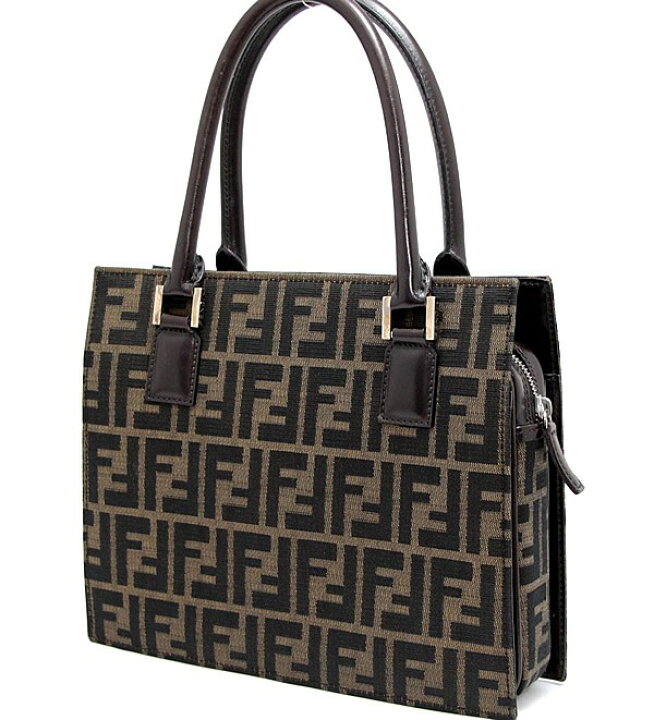 楽天市場】フェンディ FENDI ズッカ柄 ハンドバッグ ファスナー付き  