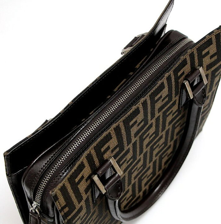 楽天市場】フェンディ FENDI ズッカ柄 ハンドバッグ ファスナー付き  