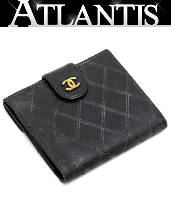 楽天市場】シャネル CHANEL ヴィンテージ ピコローレ 二つ折り財布 