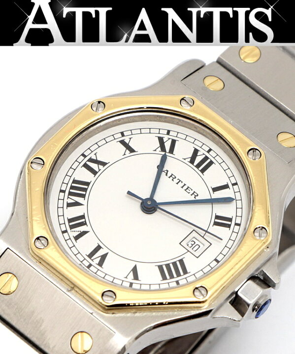 楽天市場】【広尾店】 美品 カルティエ Cartier サントス オクタゴン  
