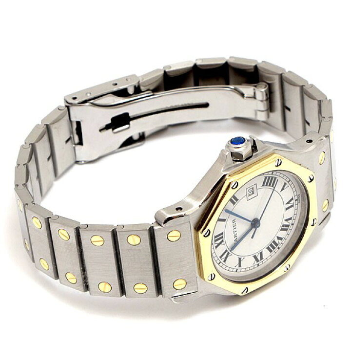 楽天市場】【広尾店】 美品 カルティエ Cartier サントス オクタゴン  