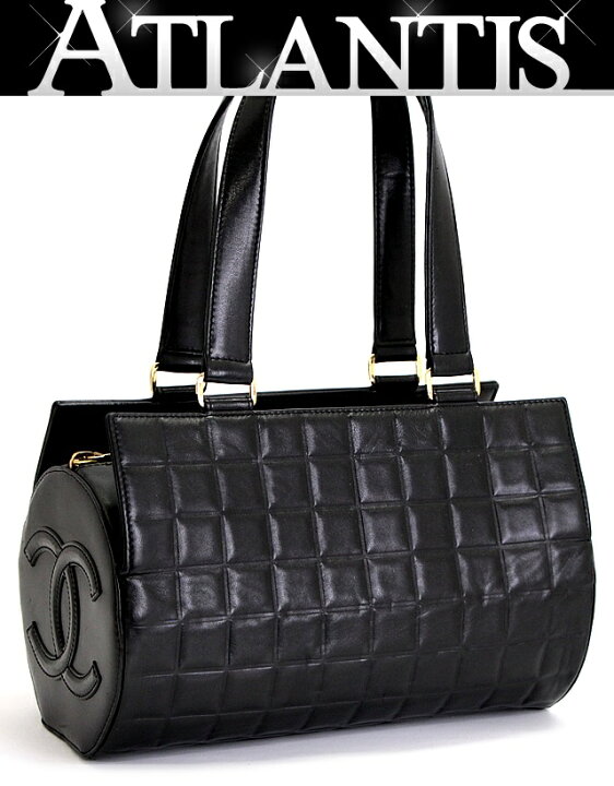 楽天市場】シャネル CHANEL チョコバー 筒型 ミニボストンバッグ ラム 
