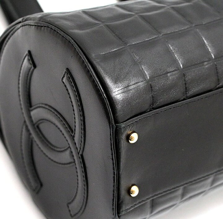 楽天市場】シャネル CHANEL チョコバー 筒型 ミニボストンバッグ ラム 