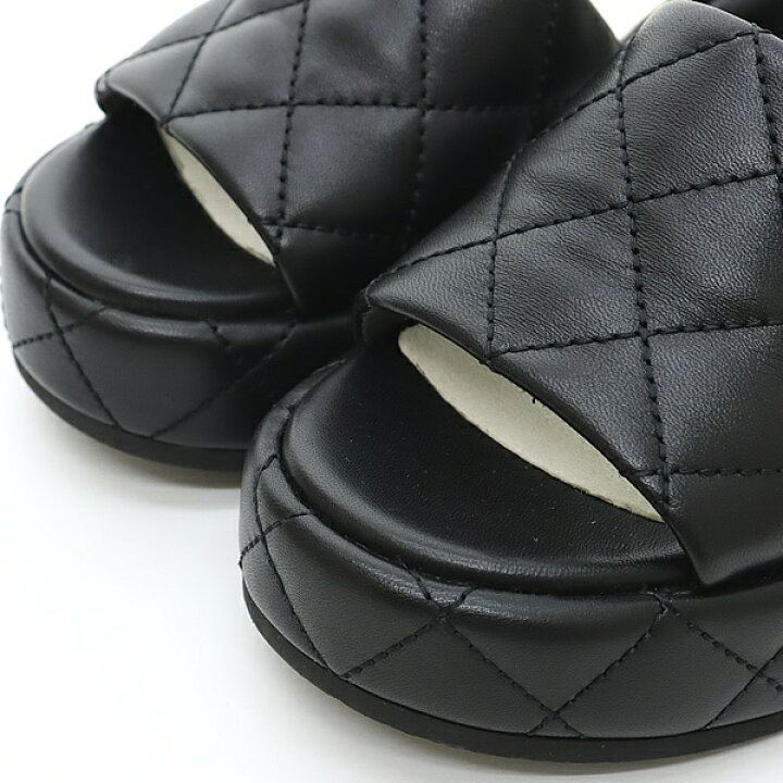 楽天市場】【広尾店】美品 シャネル CHANEL 24P マトラッセ厚底 