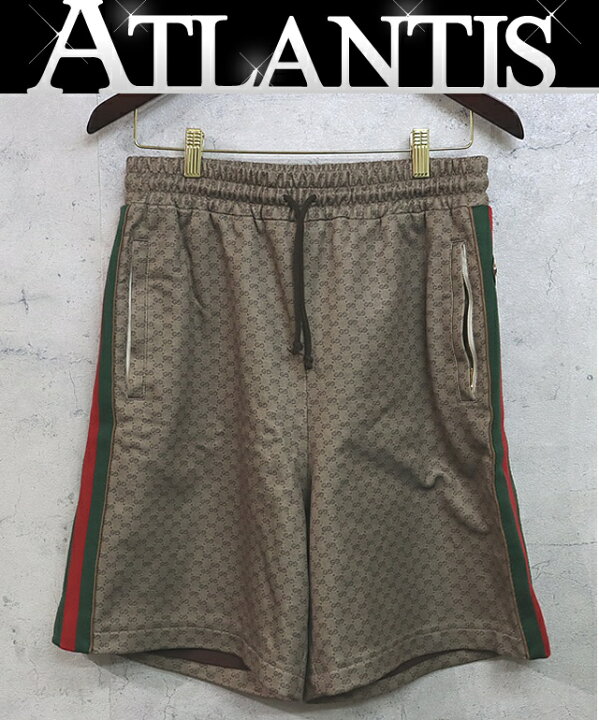 楽天市場】GUCCI 銀座店 グッチ GGテクニカルジャージー ハーフパンツ  