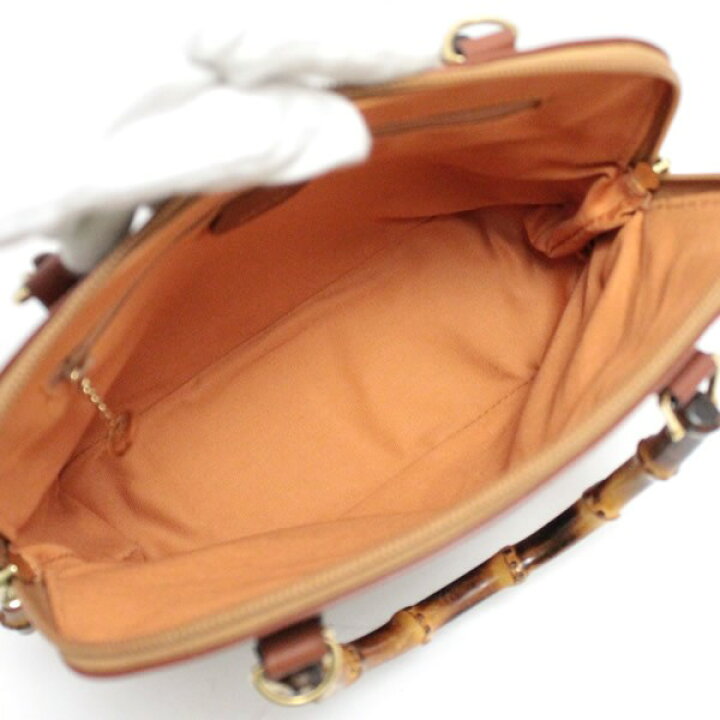楽天市場】グッチ GUCCI ヴィンテージ バンブー 2WAY ショルダーバッグ 