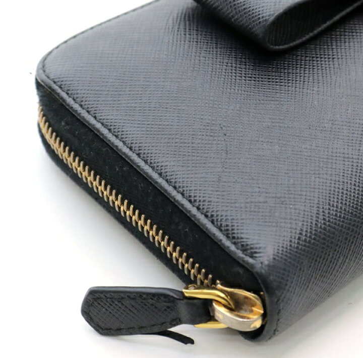 楽天市場】【広尾店】 プラダ PRADA リボン ラウンドファスナー長財布  