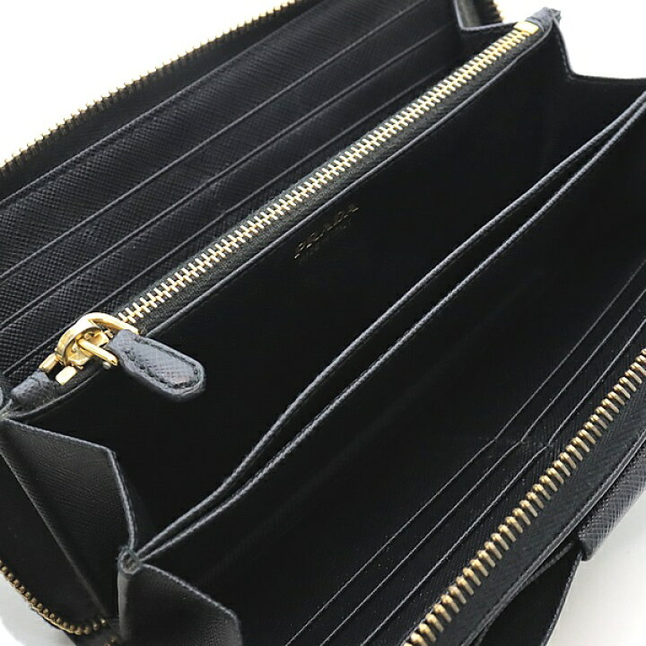 楽天市場】【広尾店】 プラダ PRADA リボン ラウンドファスナー長財布  