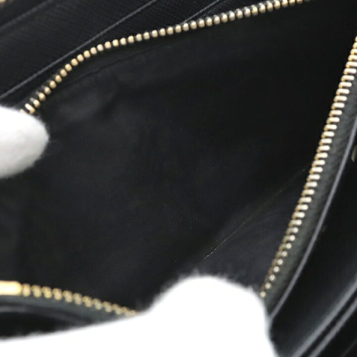 楽天市場】【広尾店】 プラダ PRADA リボン ラウンドファスナー長財布  