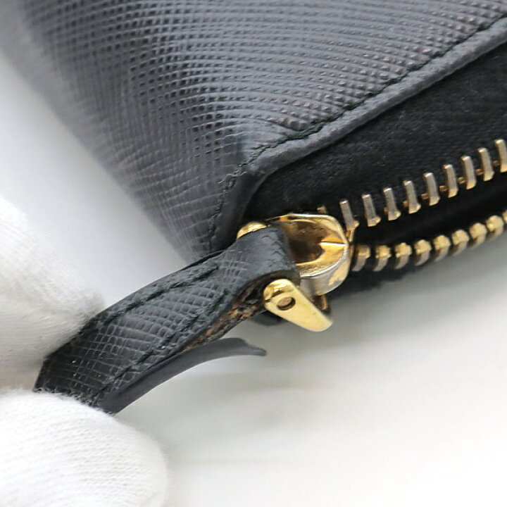 楽天市場】【広尾店】 プラダ PRADA リボン ラウンドファスナー長財布  