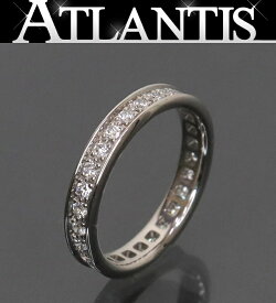 【広尾店】 美品 カルティエ Cartier バレリーナ フルエタニティ ダイヤリング K18WG size49 (9号) 約2.8g 【15800】