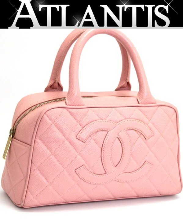 楽天市場】シャネル CHANEL ミニボストンバッグ マトラッセ キャビア 
