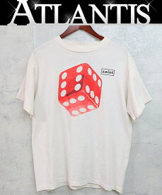 【広尾店】未使用品 セントマイケル SAINT MICHAEL 23SS DICE TEE ダイス Tシャツ カットソー 半袖 オフホワイト 前後プリント SM-S23-0000-014 size:S 【16269】