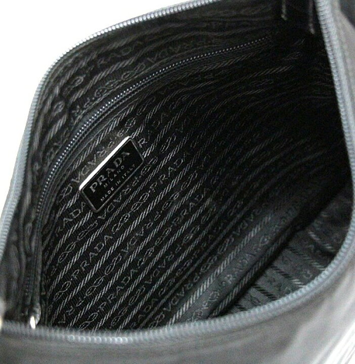 楽天市場】プラダ PRADA メタルハンドル ワンショルダーバッグ 黒 